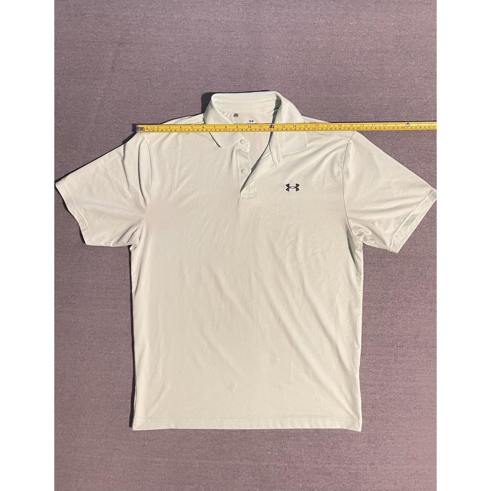 Under Armour Men's Polo Shirt Medium‎ Teal Green Golf Performance Athletic